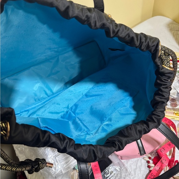 AUTHENTIC VERSACE black nylon tote Bag - Picture 13 of 17